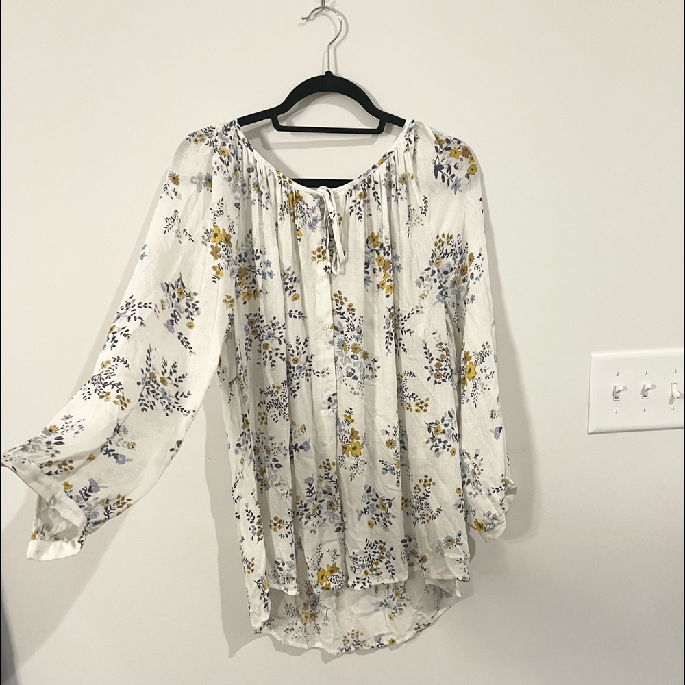 Lucky Brand Boho Flower Top